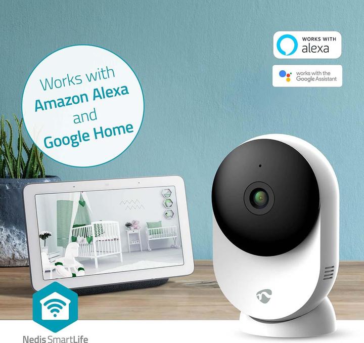 Produktbild Nedis SmartLife Innenkamera | Wi-Fi | 3MP Full HD 1296p | Cloud Storage (optional) / microSD (not en (2304 x 1296 Pixels)