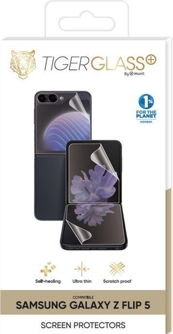 Produktbild Tiger Widerstandsfähige Glas-Folie (1 Stück, Samsung Galaxy Z Flip5)
