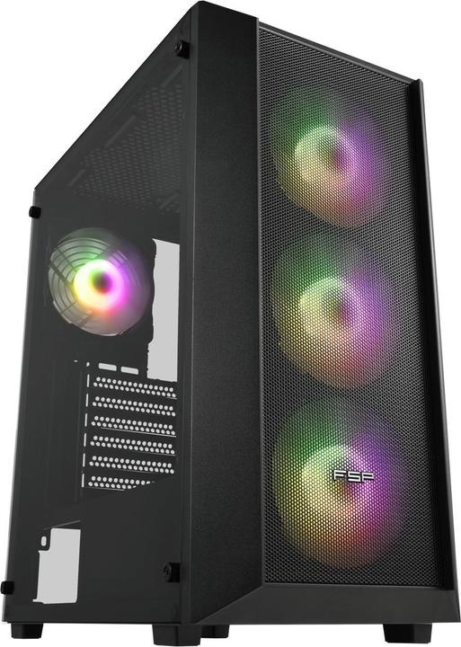 Actual product image Fortron FSP Geh Midi CMT218 ATX/M-ATX/M-ITX/ARGB o.N. Black retail (ITX, mATX)