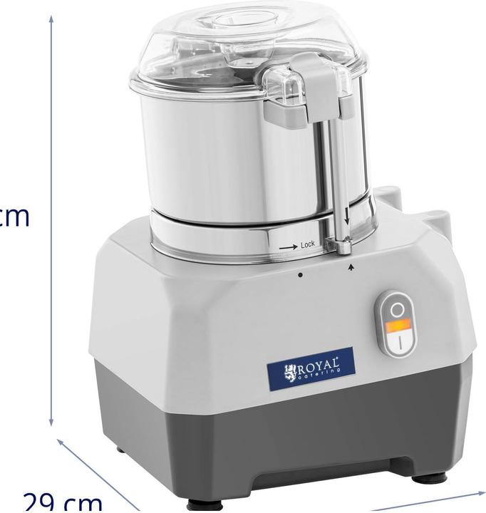 Produktbild Royal Catering Tischkutter Küchencutter Kutter Küchenmaschine 1500 U/min 3 L Edelstahl Gastro (735 W)