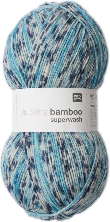 Image du produit Rico Design Laine Bamboo pour chaussettes 4 fils, 100 g, Denim (420 m)