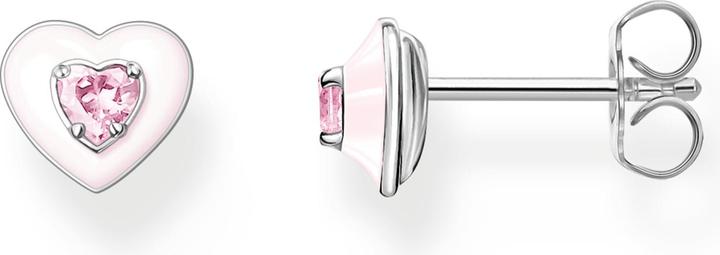 Produktbild Thomas Sabo Ohrstecker Herz mit Pinkem Stein Silber (925er Silber)
