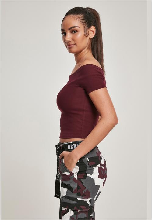 Produktbild Urban Classics Ladies Off Shoulder Rib Tee (XS)