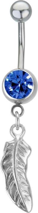 Actual product image Bijouteria Bellypiercing (Stainless steel, Brass, Crystal)