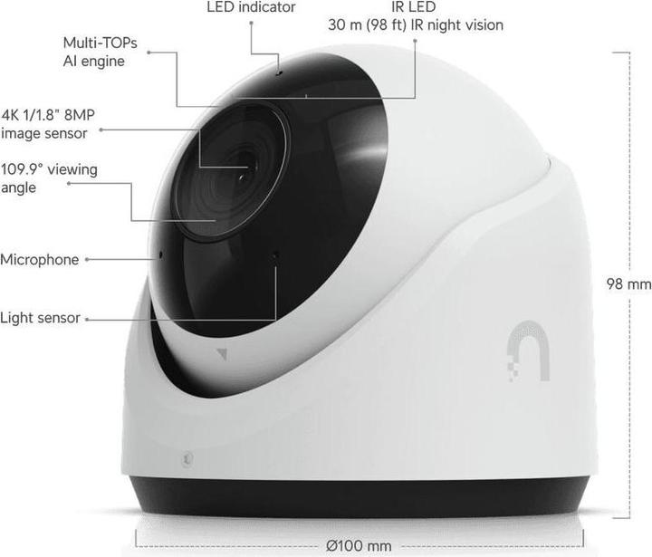 Immagine prodotto Ubiquiti UniFi Protect G6 (3840 x 2160 pixel)