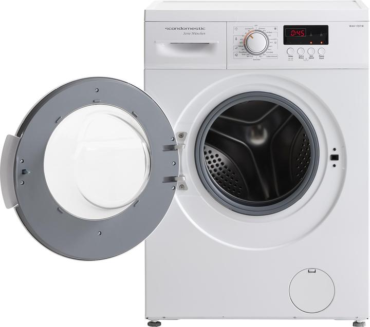 Actual product image Scandomestic WAH 1707 W Munich Series - Washing machine - Width: 59.5 cm - Depth: 49.5 cm - Height: 85 (7 kg, Left)