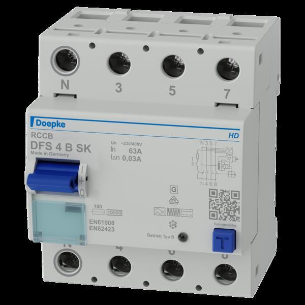 Image du produit Doepke FISwitch quadripolaire 63 A A type SK gauche