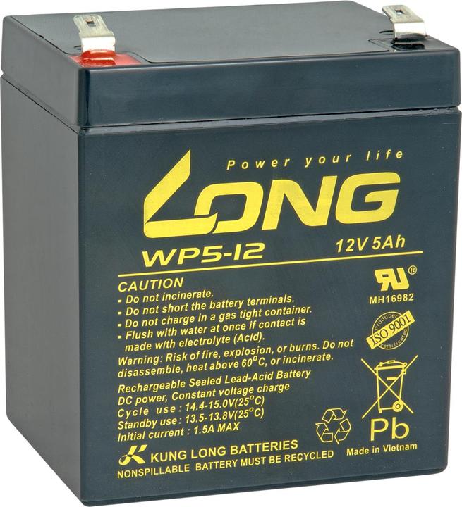 Image du produit Avacom BATTERIE LONGUE 5AH LEAD-ACID F2 (WP5-12B F2)