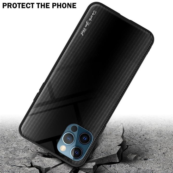 Produktbild Cadorabo TPU Gestreiftes Glas Cover (Apple iPhone 12 Pro Max)