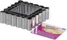 Actual product image Patisse Stainless Steel Square Cookie Cutter Set 3 pieces