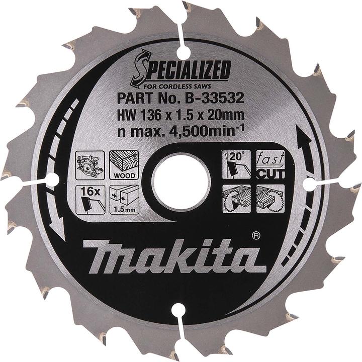 Makita SPECIALIZED circular saw blade 136