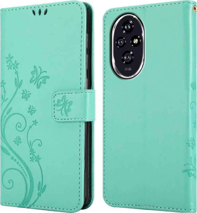 Produktbild Cadorabo Hülle für Honor 200 mit Blumen Muster (Honor 200 Pro)
