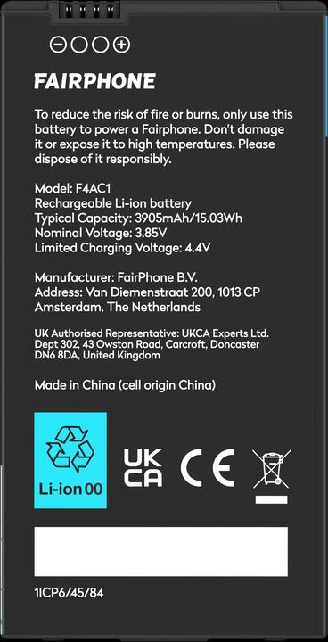Image du produit Fairphone Batterie