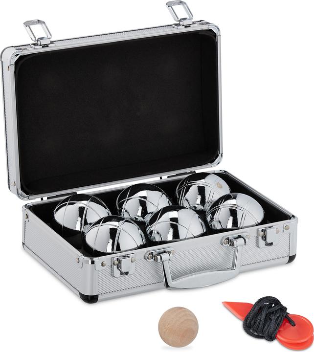 Immagine prodotto Relaxdays Palle da boule (6 x, 72 mm)