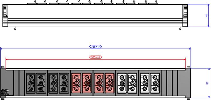Actual product image Bachmann Consolidation Point 4xSw 4xRed 4xGST18 black 4xGST18 red (3 x, GST18, 0 m)