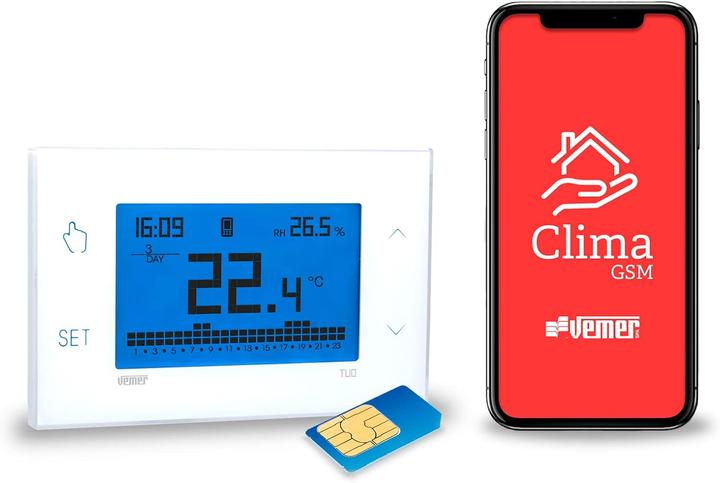 Produktbild Vemer Digitaler Heizkörperthermostat TUO GSM mit App-Steuerung