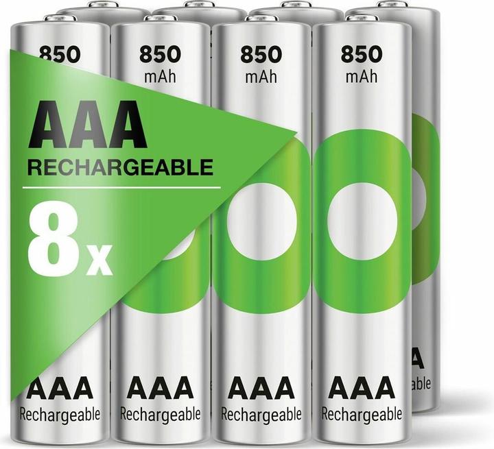 Produktbild GP Batteries ReCyko (8 Stk., AAA, 850 mAh)