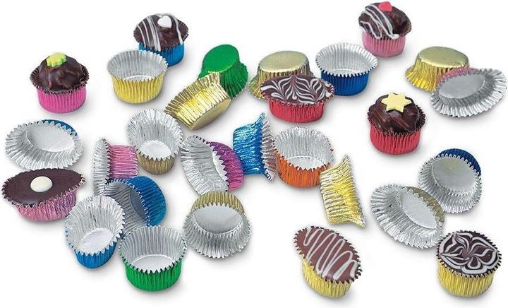 Actual product image Städter 50 aluminum praline capsules, assorted colors (2.50 cm)