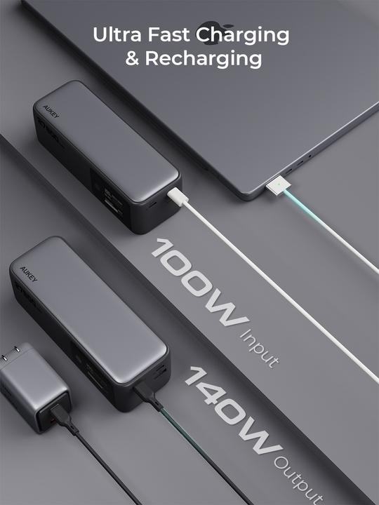 Image du produit Aukey SPARK MEGA - Powerbank (27600 mAh, 140 W)