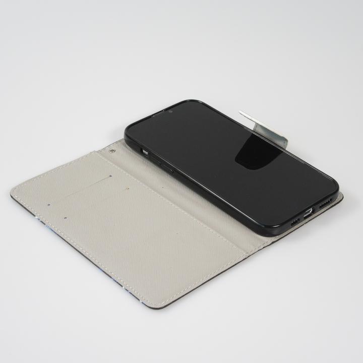 Image du produit PhoneLook Fourre Premium Wallet flip fermeture magnétique et porte-carte Chat en doudoune (Apple iPhone 13)