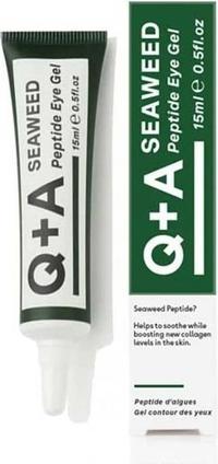 Etichetta energetica Q+A Gel occhi al peptide d'alga (Gel, 15 ml)