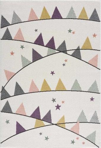 Actual product image Paco Home Children's rug garlands colourful (120 x 160 cm)
