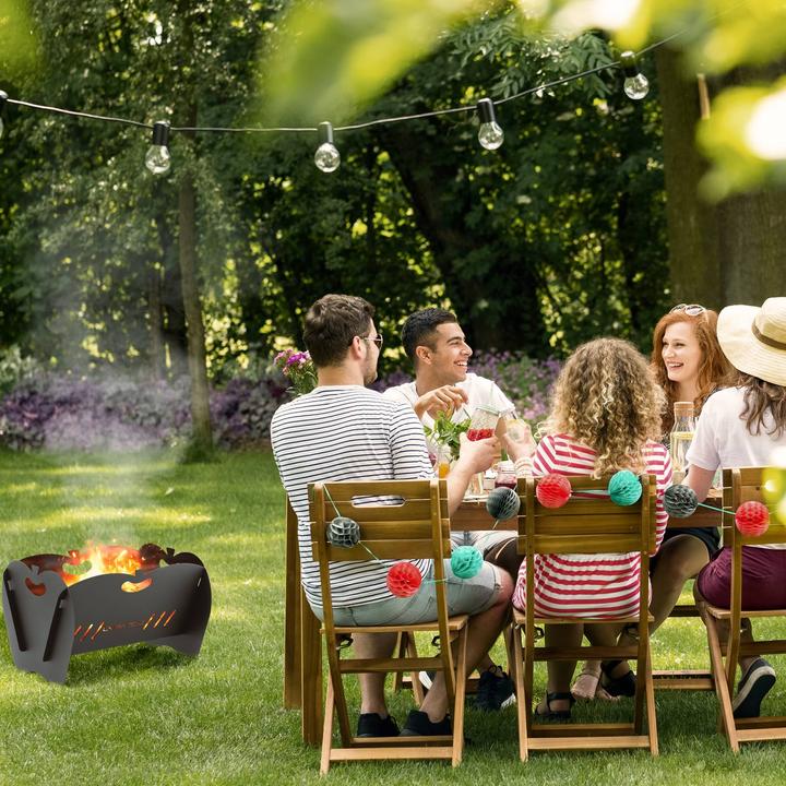 Produktbild Uniprodo Feuerschale Feuerkorb Garten-Feuerkorb Garten-Feuerschale Feuerstelle zusammensteckbar (30 cm)