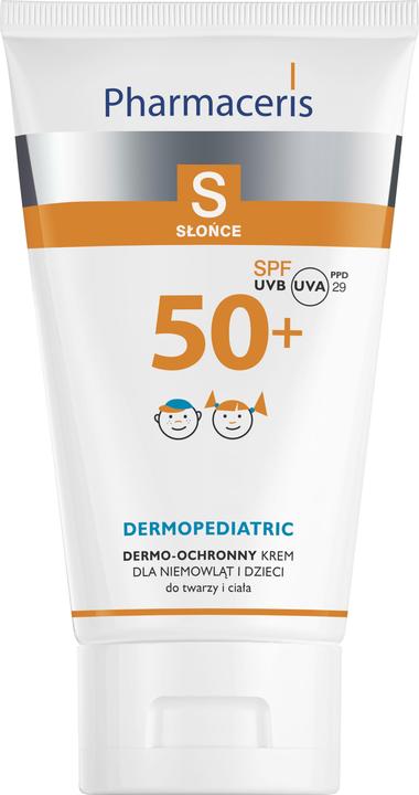 Immagine prodotto Pharmaceris S Crema solare protettiva per bambini SPF50+ oltre i 6 mesi 125 ml (Crema solare, SPF 50, 125 ml)