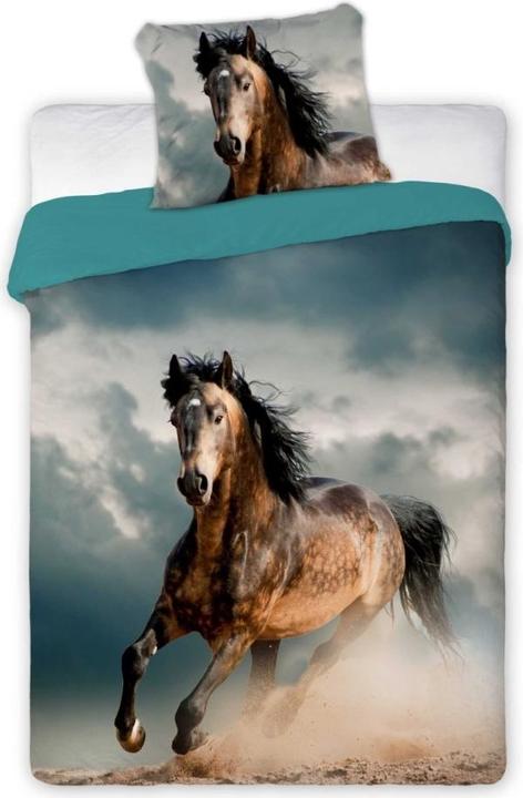 Image du produit Faro Parure de lit jeune 05 BEST FRIENDS HORSE ensemble 140x200cm + oreiller 70x90cm