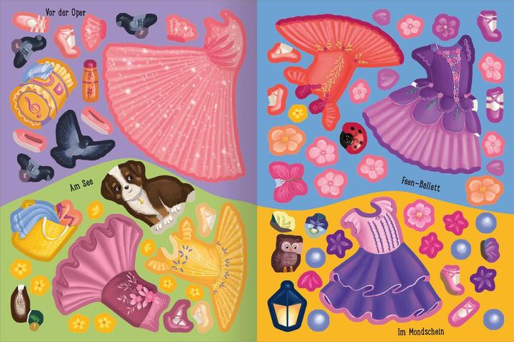 Actual product image First sticker dress-up dolls - ballet