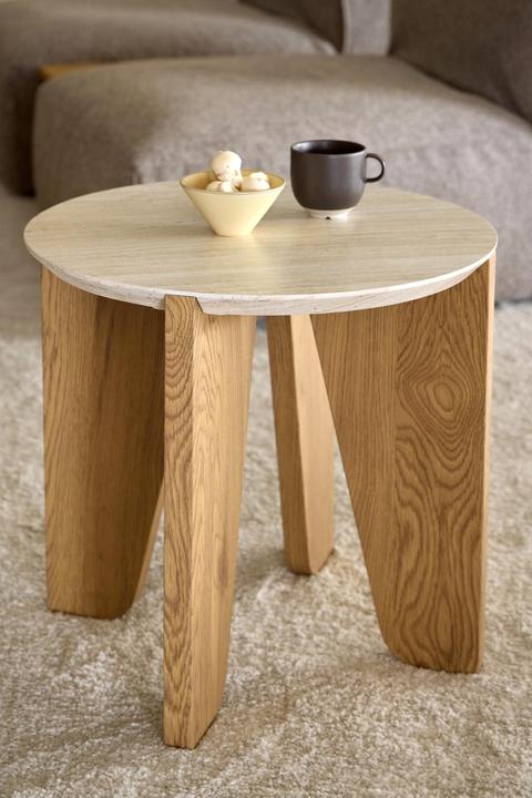 Immagine prodotto AC Design Tavolino Dockland carta grezza di travertino (50 x 50 cm)