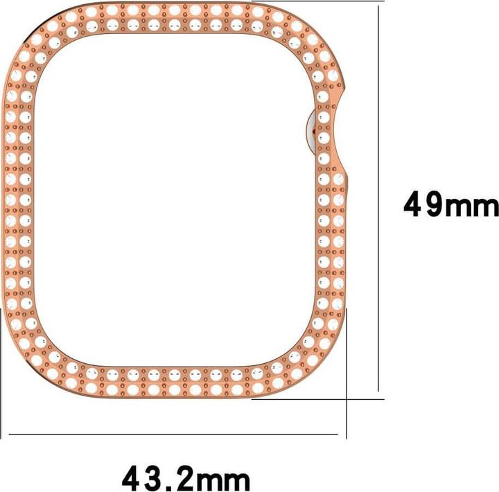 Produktbild Cover-Discount Apple Watch 10 - 46mm - Glitzer Strass Schutz Case