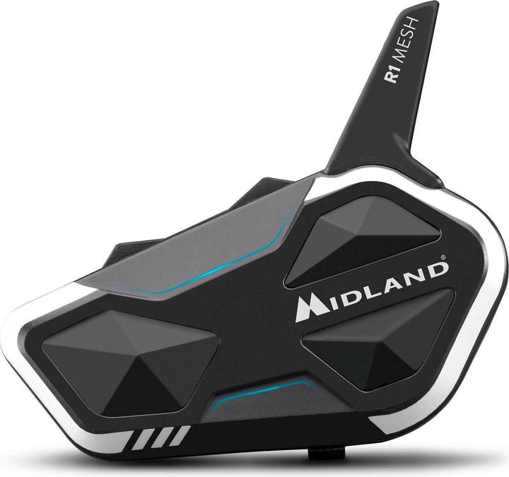 Midland R1 Mesh Bluetooth-Headset für Motorräder (1er Set)