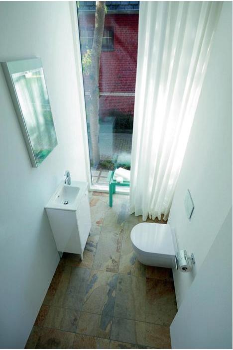 Actual product image Duravit WWC ME by Starck COMPACT RIMLESS deep, 370x480mm white/white satin finish WG