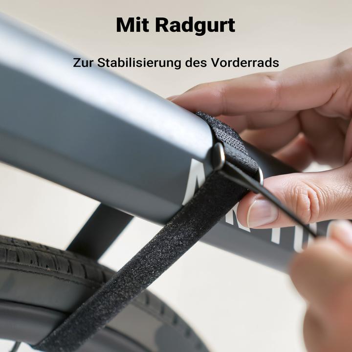 Produktbild Wiltec Fahrrad Wandhalterung weiss 39,8x16,7x32,6-42,6cm 25kg Fahrradhalterung