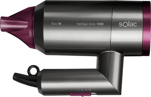 Image du produit Solac Hair&Go Ionic, Grey, Purple, anneau suspendu, 2000 W, 420 g