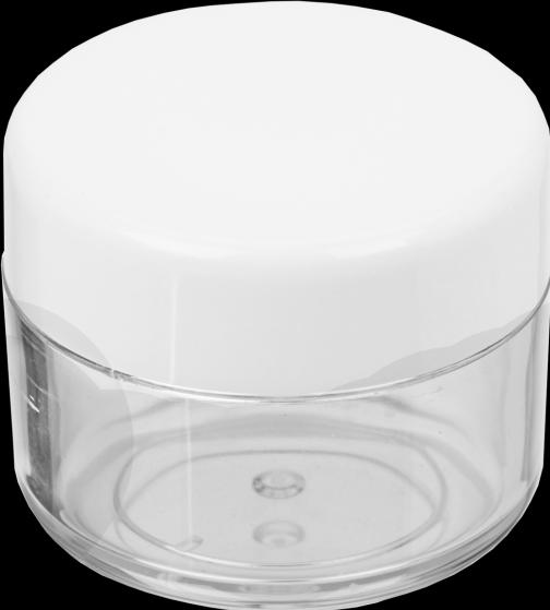 Produktbild Kosmetik-Dose, Kunststoff, weisser Deckel, für 20 ml, Ø 4 cm, Höhe: 3,2 cm