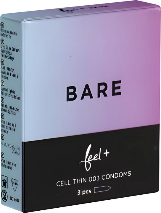 Produktbild Feel Bare» 3 unglaublich dünne Kondome für ein Gefühl fast völliger Nacktheit (3 Stk.)