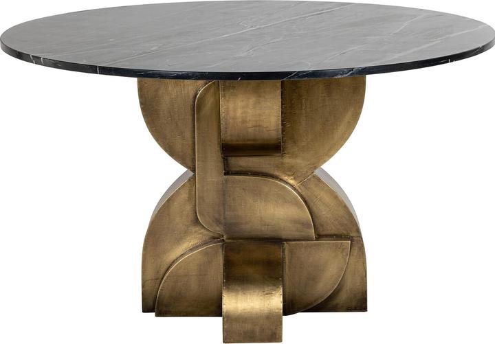 Richmond Interiors Table de salle à manger Maddox ronde 130 (130 x 130 x 75 cm)
