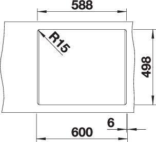 Produktbild Blanco Etagon 6 (Einbauspüle, 60 cm, 51 cm)