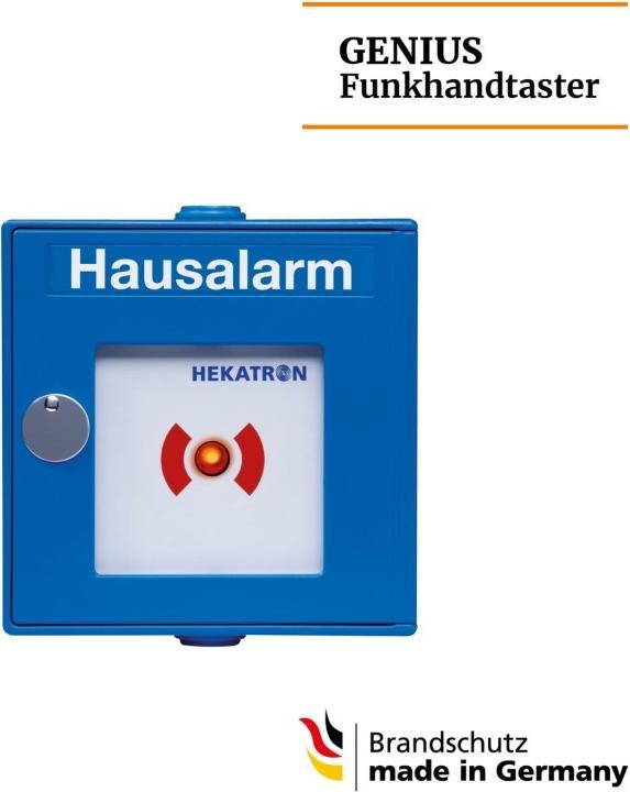 Immagine prodotto Hekatron Pulsante radio portatile f. Sistema radio Genius 31-500001