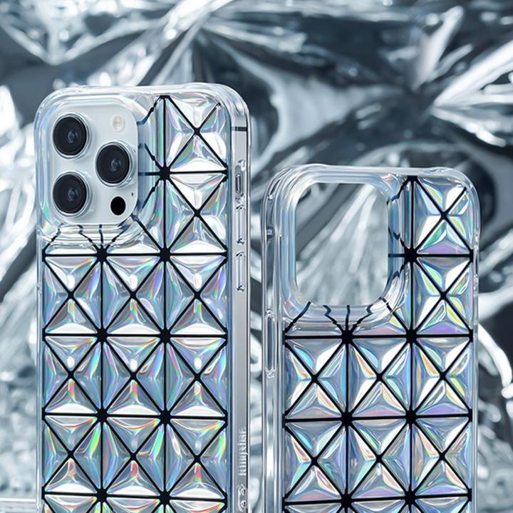 Actual product image Kingxbar Miya Series Case for iPhone 14 Pro Cover Back Cover Rainbow (Apple iPhone 14 Pro)