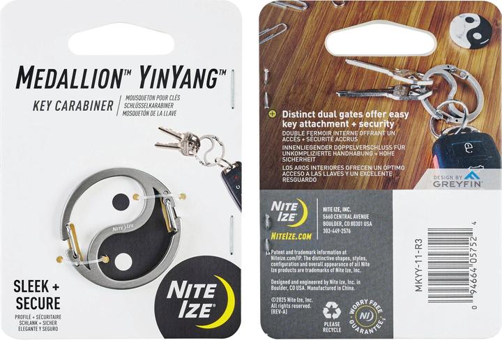 Image du produit Nite Ize Mousqueton à clé Medallion YinYang