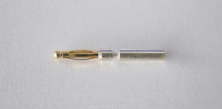 Actual product image Jamara Gold contact 2mm one-piece plug-in book