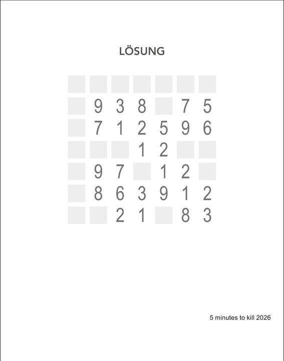 Actual product image Harenberg 5 minutes to kill Tagesabreisskalender 2026 - Der Rätselkalender gegen die langweiligsten Minuten (11 x 14 cm, German)