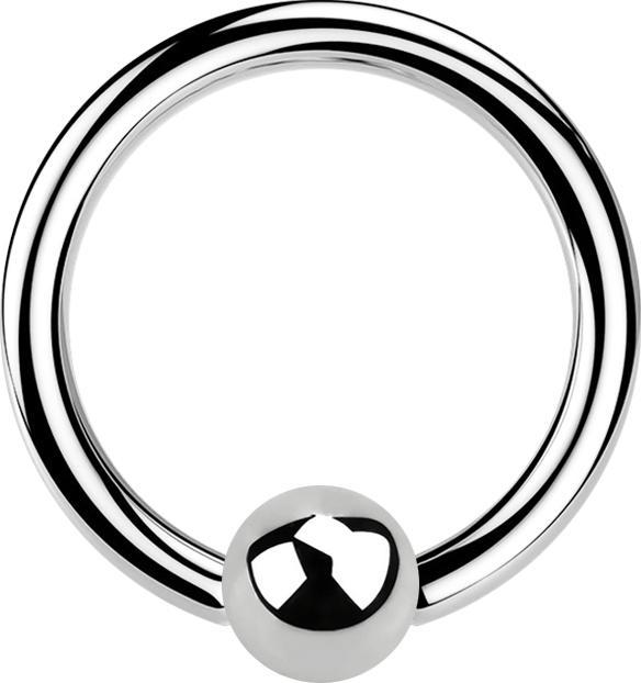 Image du produit Star Piercing Anneau Micro Ball Closure argent (sans laiton, Acier chirurgical 316L)