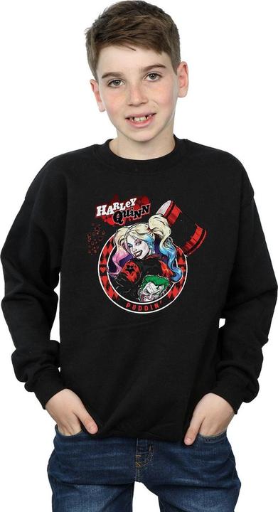 Immagine prodotto Harley Quinn Joker Patch Felpa Ragazzi (152, 158)