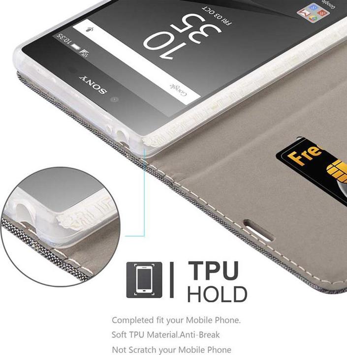Actual product image Cadorabo Book Jeans Optics Cover (Sony Xperia Z5 Premium)
