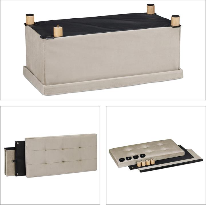 Actual product image Relaxdays Chest with tray (76 cm)