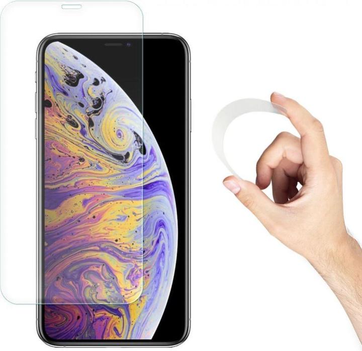 Actual product image Wozinsky Nano Flexi Glass Hybrid Screen Protector Tempered Glass for iPhone 13 mini (1 Piece, Apple iPhone 13 mini)